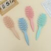 Flexible Curved Vent Hair Brush Detangler with Pointed Tail Handle comb