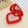 Heart-Shaped Dual-Use Mirror & Toothpick Set: Portable Cute Travel Accessory