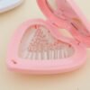 Heart-Shaped Dual-Use Mirror & Toothpick Set: Portable Cute Travel Accessory