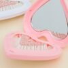 Heart-Shaped Dual-Use Mirror & Toothpick Set: Portable Cute Travel Accessory