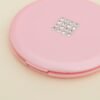 Round Double-Sided Compact Mirror: Portable Travel Makeup Mirror (Multi-Color)