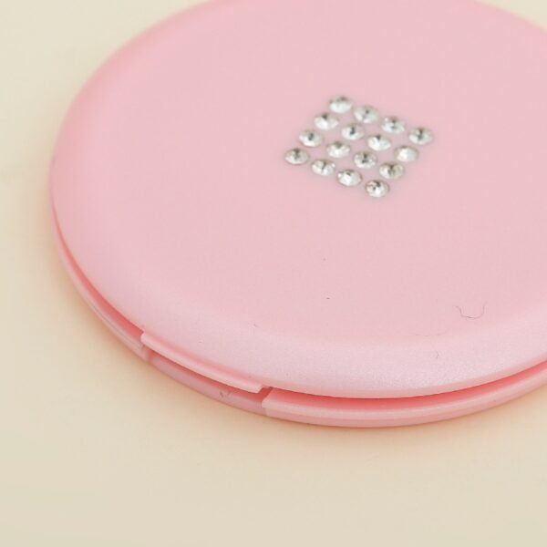 Round Double-Sided Compact Mirror: Portable Travel Makeup Mirror (Multi-Color)