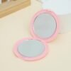 Round Double-Sided Compact Mirror: Portable Travel Makeup Mirror (Multi-Color)