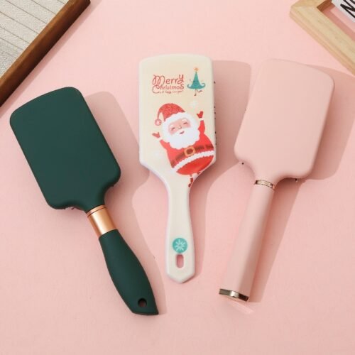 Luxury Paddle Hair Brush with Cushion Bristles Anti-Static Detangler comb